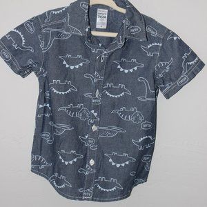 Carter's Button Up Dinosaur Dress Shirt